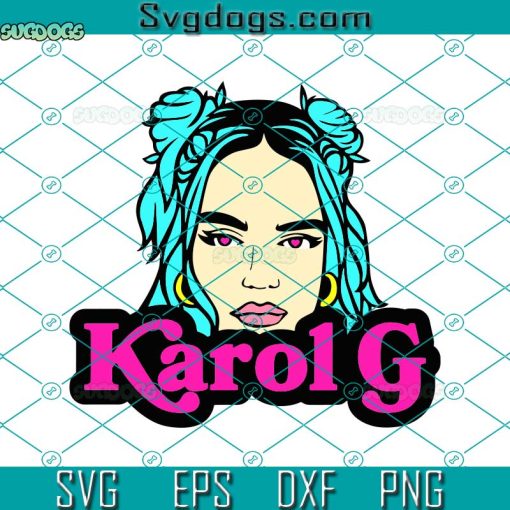 Karol G Svg, Karol G Heart Eyes Svg, Karol G Bichota Svg