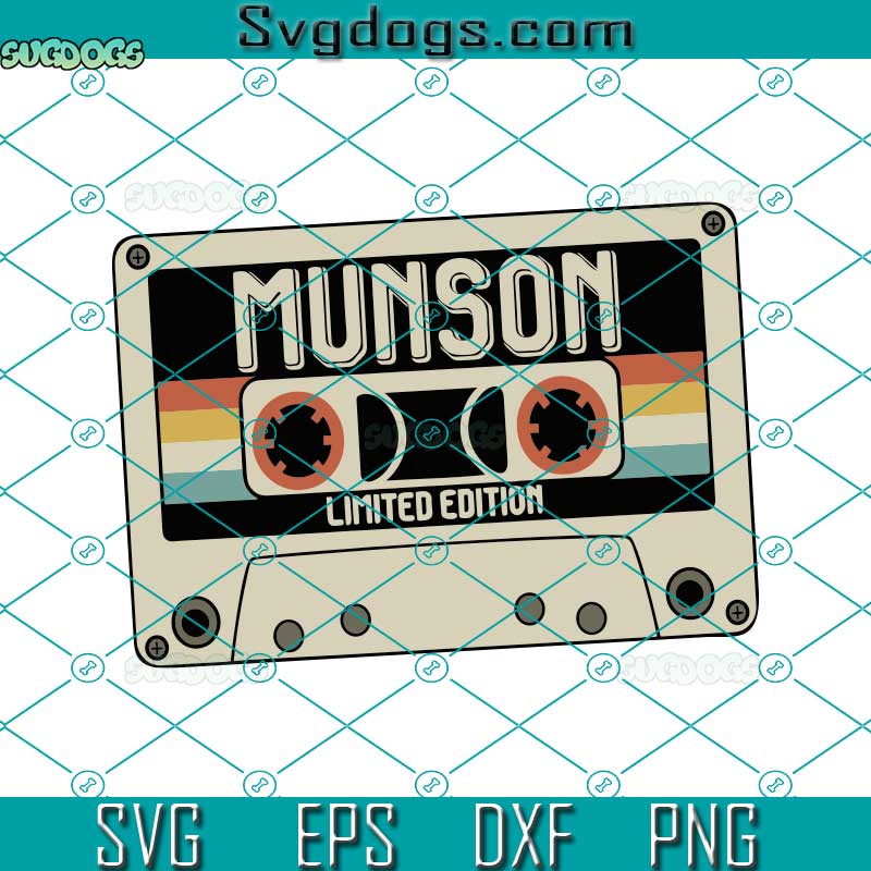 Munson Limited Edition Svg, Vintage Style Svg, Eddie Munson Svg