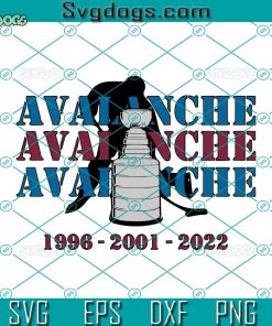 Avalanche Ice Hockey Team Svg, NHL Team Svg