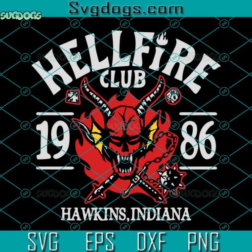 Hellfire Club 1986 SVG, Hell Indiana SVG, Double SVG