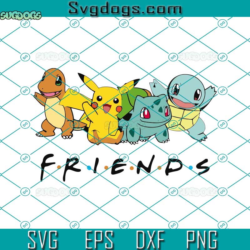 Pokemon Friends SVG, Pokemon SVG, Pikachu SVG, Pikachu Friends SVG, Anime SVG