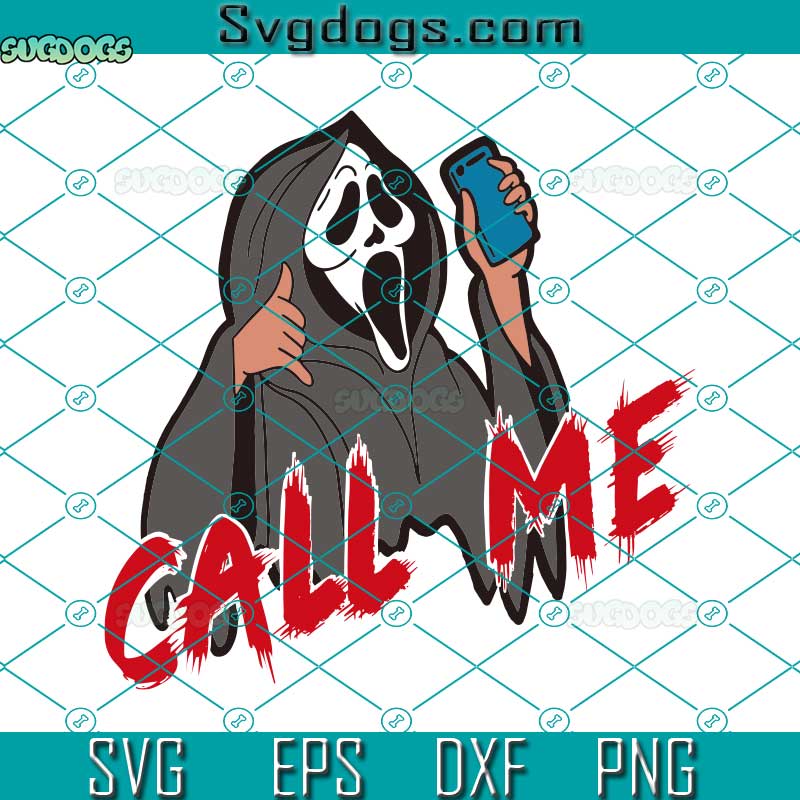 Scream Call Me Halloween SVG, Call Me Halloween SVG, Halloween SVG