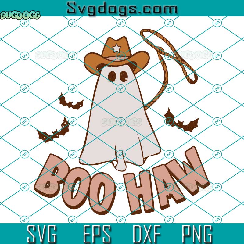 Ghost Boo How SVG, Cowboy SVG, Halloween SVG