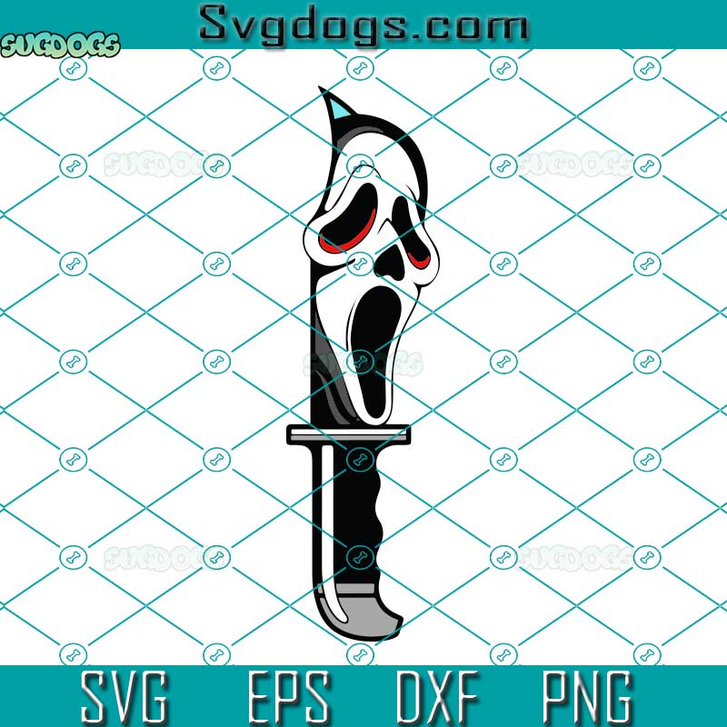 Ghostface Knife SVG, Horror Movie Killer SVG, Knife SVG, Halloween SVG