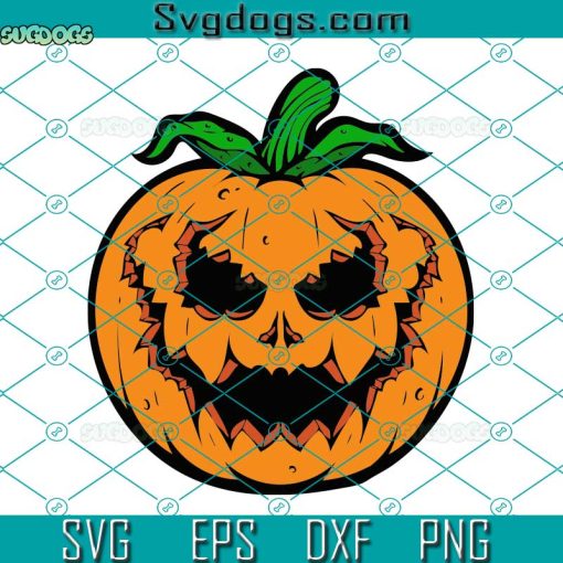 Scary Pumpkin SVG, Halloween SVG, Pumpkin SVG