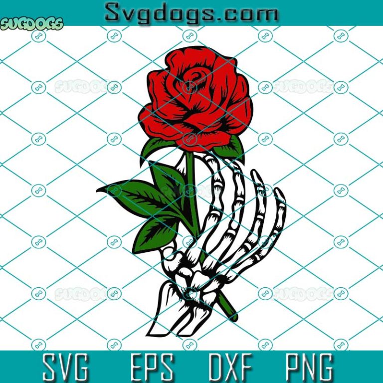 Amor Eterno Skeleton Rose SVG, Halloween SVG - SVGDOGS.COM