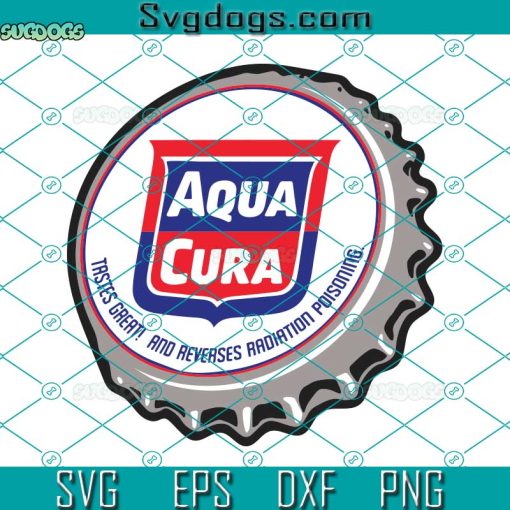 Vintage Retro Aqua Cura Bottlecap SVG, Aqua Cura Bottlecap SVG, Bottlecap SVG