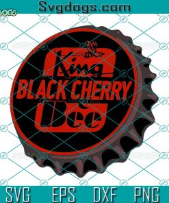 King Bee Black Cherry Soda Bottlecap SVG, Soda Bottlecap SVG