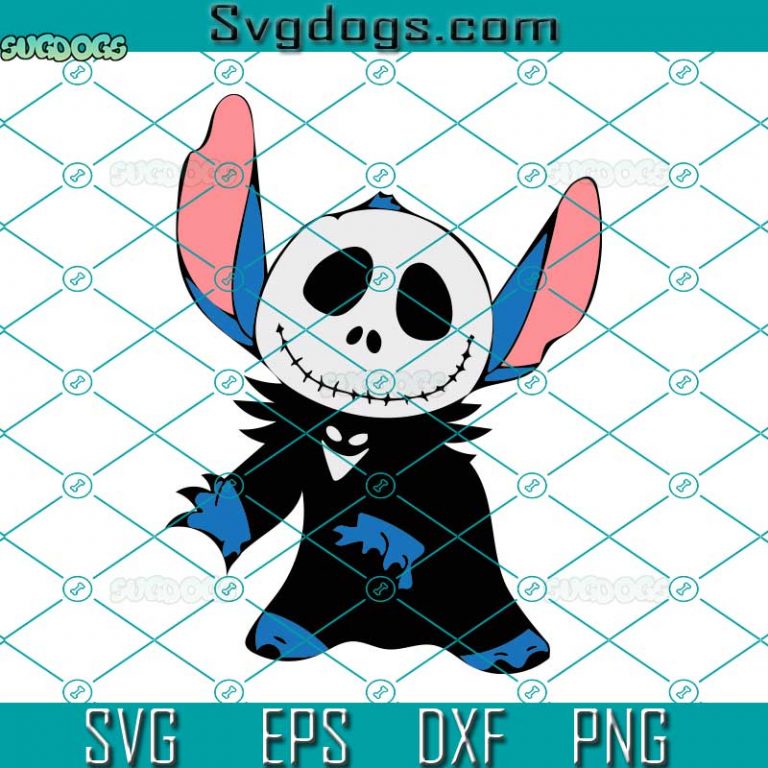 Stitch and Jack Skellington SVG: A Unique Fusion of Disney Magic and Tim Burton's Gothic Charm