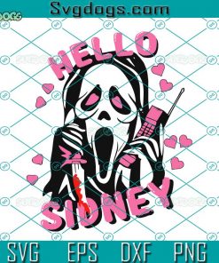 Hello Sidney SVG, Scream Ghost SVG, Love Halloween SVG