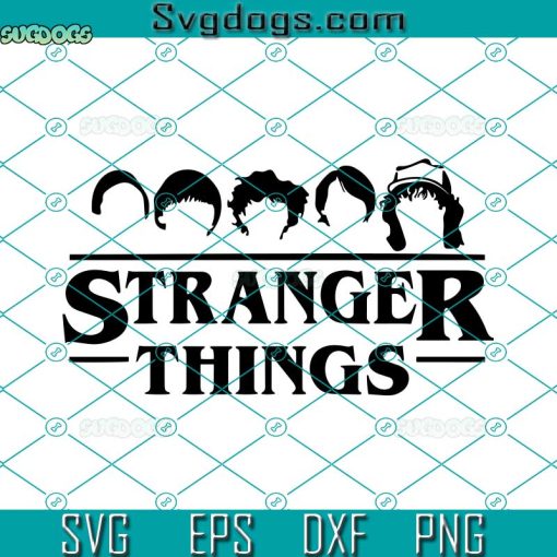 Stranger Things Characters Head Friendship Svg, Stranger Things Svg ...