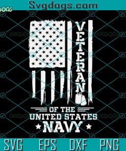 Veteran Of The United States Navy Svg, Flag Usa Svg, Veteran Svg