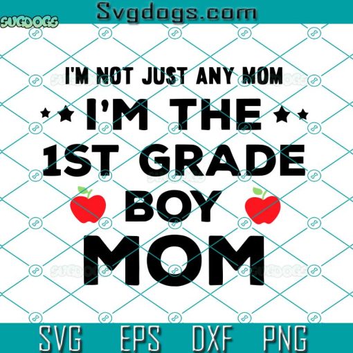 First Grade Boy And Mom Svg, Gift For School Day Svg, School Svg