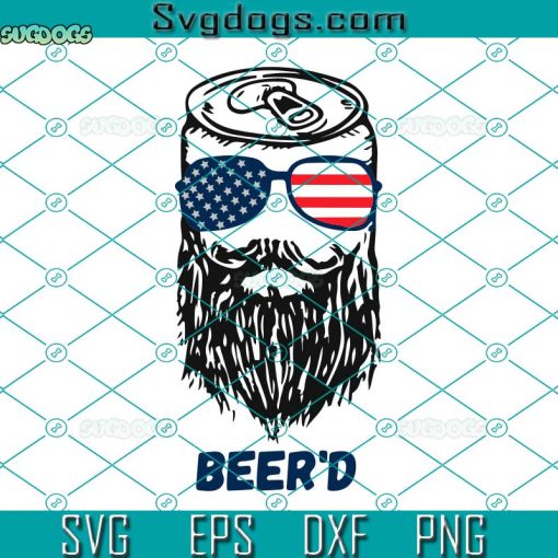 Beerd 4th Of July Svg, American Flag Sunglasses Svg, Beerd 4th Of July American Flag Independence Svg