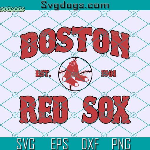 Boston Red Sox Est 1904 MLB Lovers Svg, MLB Boston Red Sox Svg, Boston Red Sox Svg