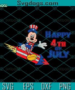 Disney Happy 4th Of July Svg, Funny Mickey Svg, Happy 4th Of July Svg