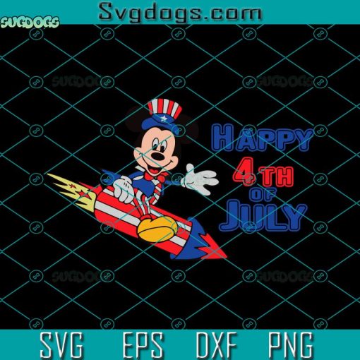 Disney Happy 4th Of July Svg, Funny Mickey Svg, Happy 4th Of July Svg