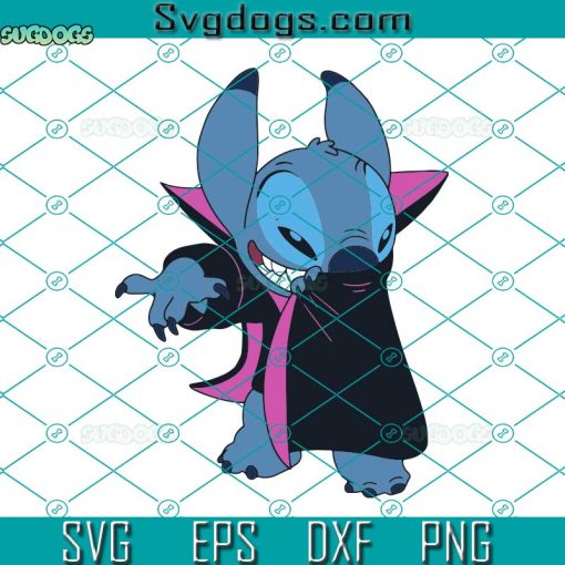 Disney Lilo And Stitch Svg, Halloween Stitch Svg, Vampire Costume Long Sleeve Svg