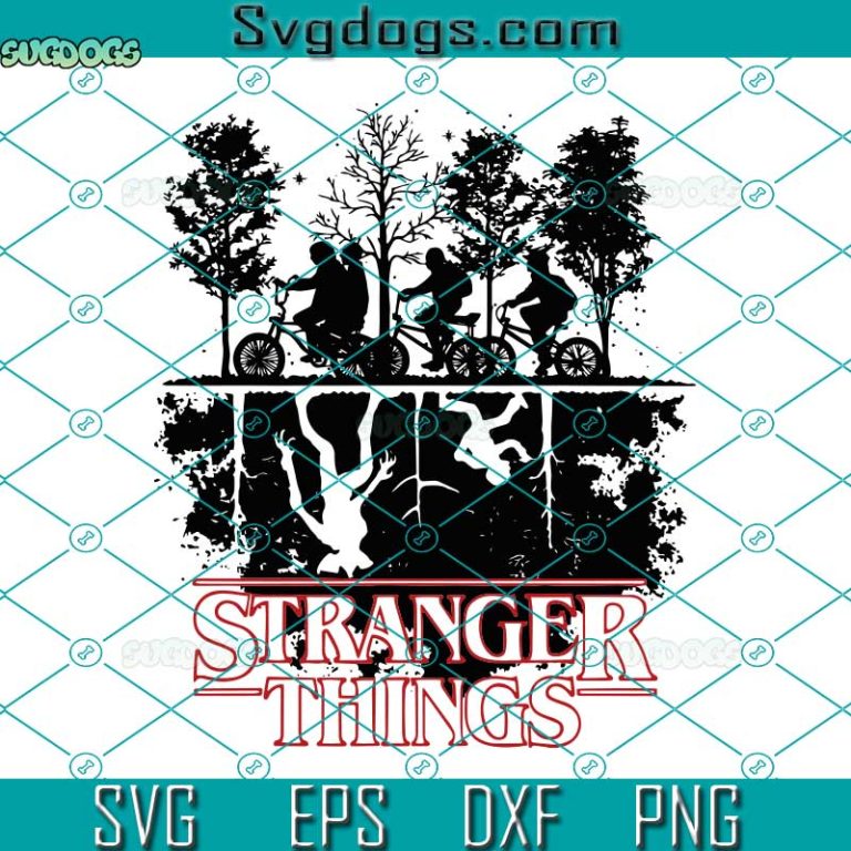 Stranger Things Svg, The Upside Down Logo Forest Stranger Things Svg ...