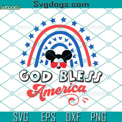 God Bless America 4th Of July Svg, American Flag Svg, 1776 Svg, Memorial Day Freedom Svg