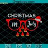 Christmas In July Svg, Christmas In July Santa Hat Sunglasses Summer Vacation Classic Svg, Summer Svg