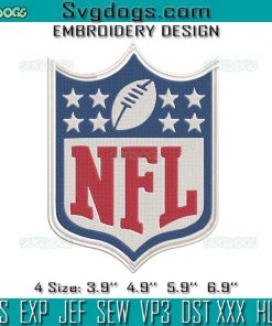 NFL Embroidery Design File, National Football League Embroidery Design File