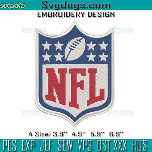 NFL Embroidery Design File, National Football League Embroidery Design File