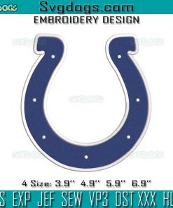 Indianapolis Colts Logo Embroidery Design File, Indianapolis Colts Embroidery Design File