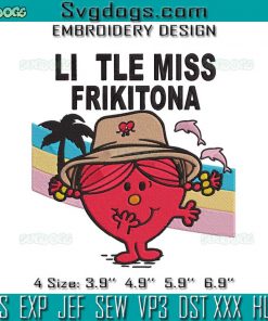 Miss Frikitona Embroidery Design File, Benito Embroidery Design File