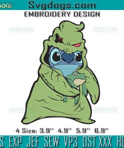 Stitch Oogie Boogie Embroidery Design File, Stitch Embroidery Design File