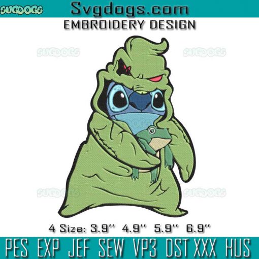 Stitch Oogie Boogie Embroidery Design File, Stitch Embroidery Design File