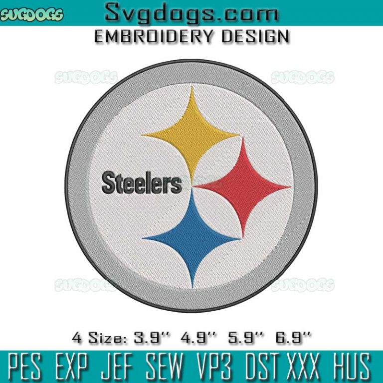 Pittsburgh Steelers Logo Embroidery Design File, Steelers Embroidery ...