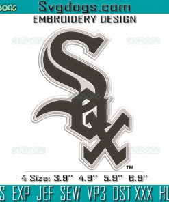 Chicago White Sox Logo Embroidery Design File, SQX Embroidery Design File