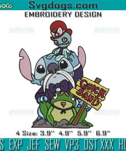 Stitch And Scrump Embroidery Design File, Stitch Quick Sand Embroidery Design File