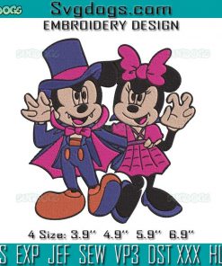 Halloween Mickey Embroidery Design File, Mickey Embroidery Design File