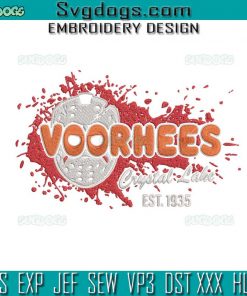 Eat At Voorhees Embroidery Design File, Jason Vorhees Embroidery Design File