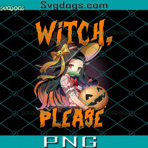 Anime Witch Please PNG, Funny Halloween Puns Anime Witch Please PNG
