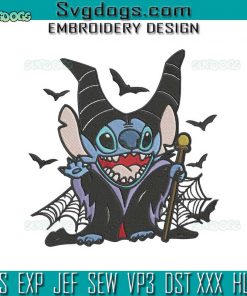 Halloween Evil Fairy Embroidery Design File, Stitch Evil Fairy Embroidery Design File