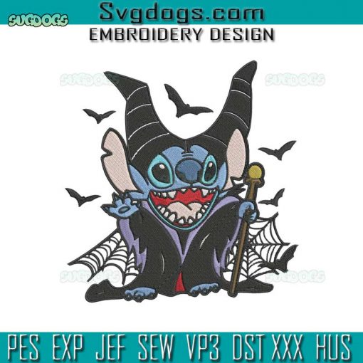 Halloween Evil Fairy Embroidery Design File, Stitch Evil Fairy Embroidery Design File