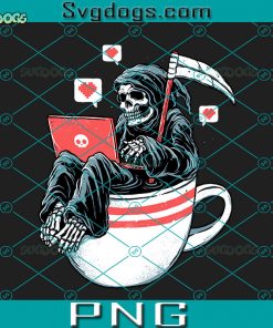 Love Death And Coffee SVG, Grim Reaper Coffee SVG