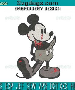 Mickey Zoombie Embroidery Design File, Mouse Embroidery Design File
