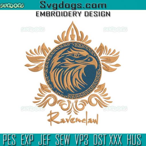 Harry Potter Ravenclaw Tribal Embroidery Design File, Ravenclaw Embroidery Design File