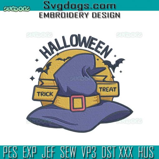 Halloween Trick Or Treat Embroidery Design File, Halloween Embroidery Design File