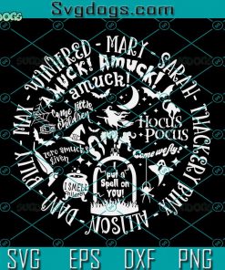 Hocus Pocus Collage SVG, Hocus Pocus SVG, Sanderson Sisters SVG