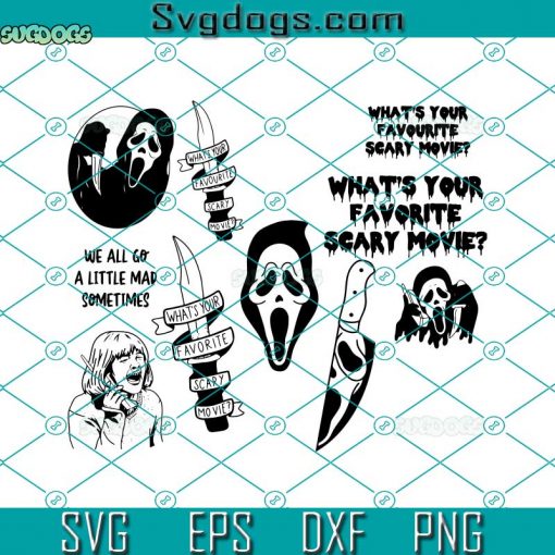 Scream Ghost Face Bundle SVG, Halloween SVG, Scream Face SVG