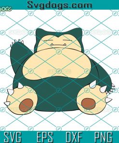 Snorlax SVG, Pokemon SVG, Disney SVG