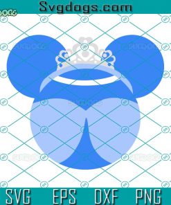 Cinderella Mouse Head SVG, Cartoon SVG, Mouse SVG