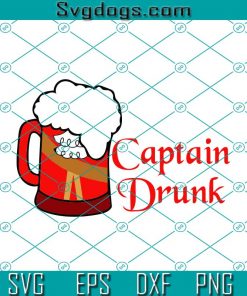 Captain Drunk SVG, Captain Hook Disney Inspired Beer Mug SVG, Beer SVG