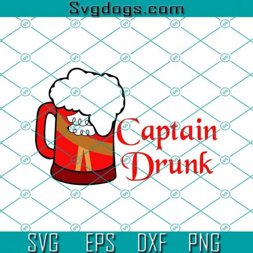 Captain Drunk SVG, Captain Hook Disney Inspired Beer Mug SVG, Beer SVG