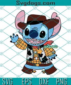 Stitch Woody SVG, Toy Story SVG, Stitch SVG